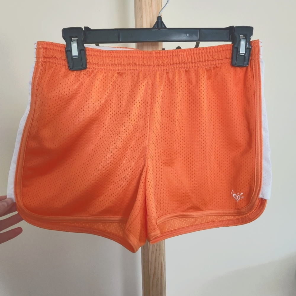 Justice, Size 16, Orange Mesh Shorts